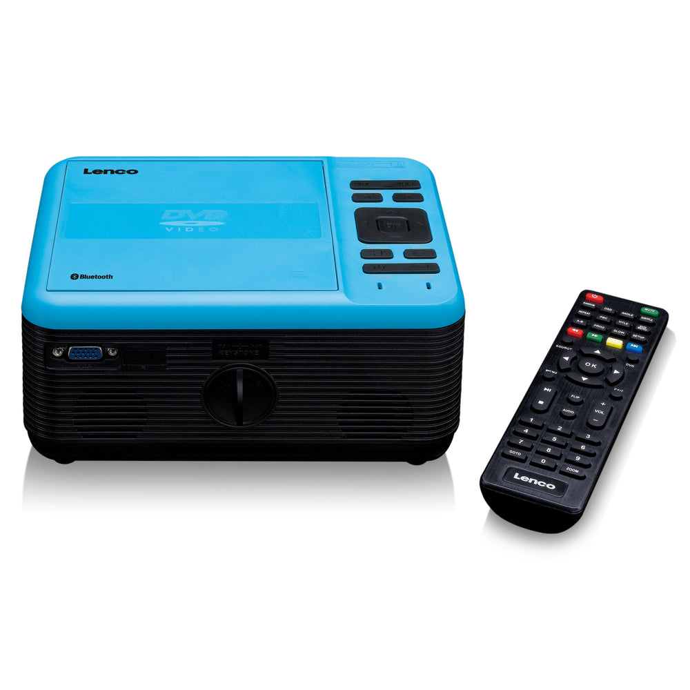 LENCO LPJ-500BU UK - LCD Projector with DVD player and Bluetooth® - Blue