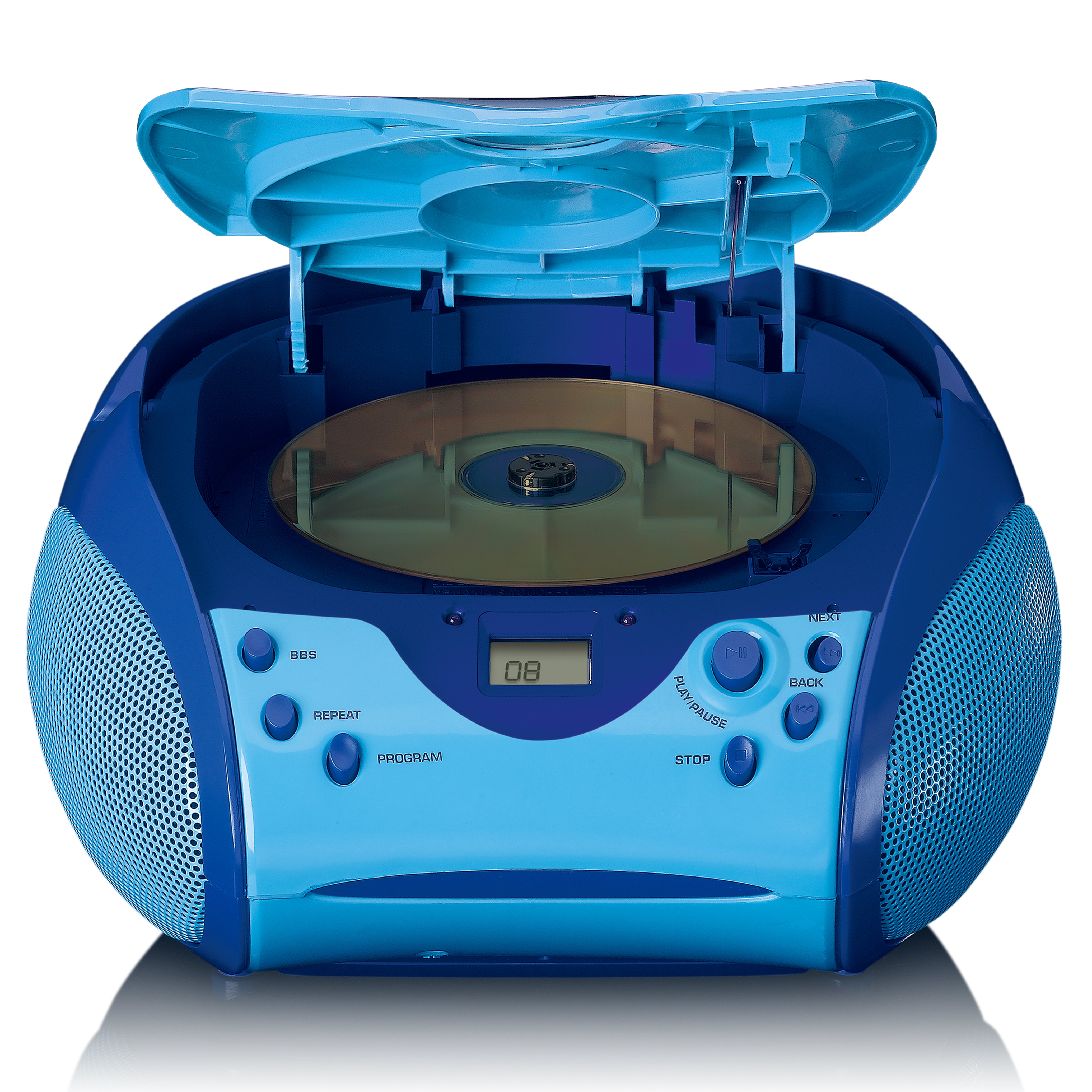 LENCO SCD-24BU kids UK - Portable stereo FM radio with CD player - Blue
