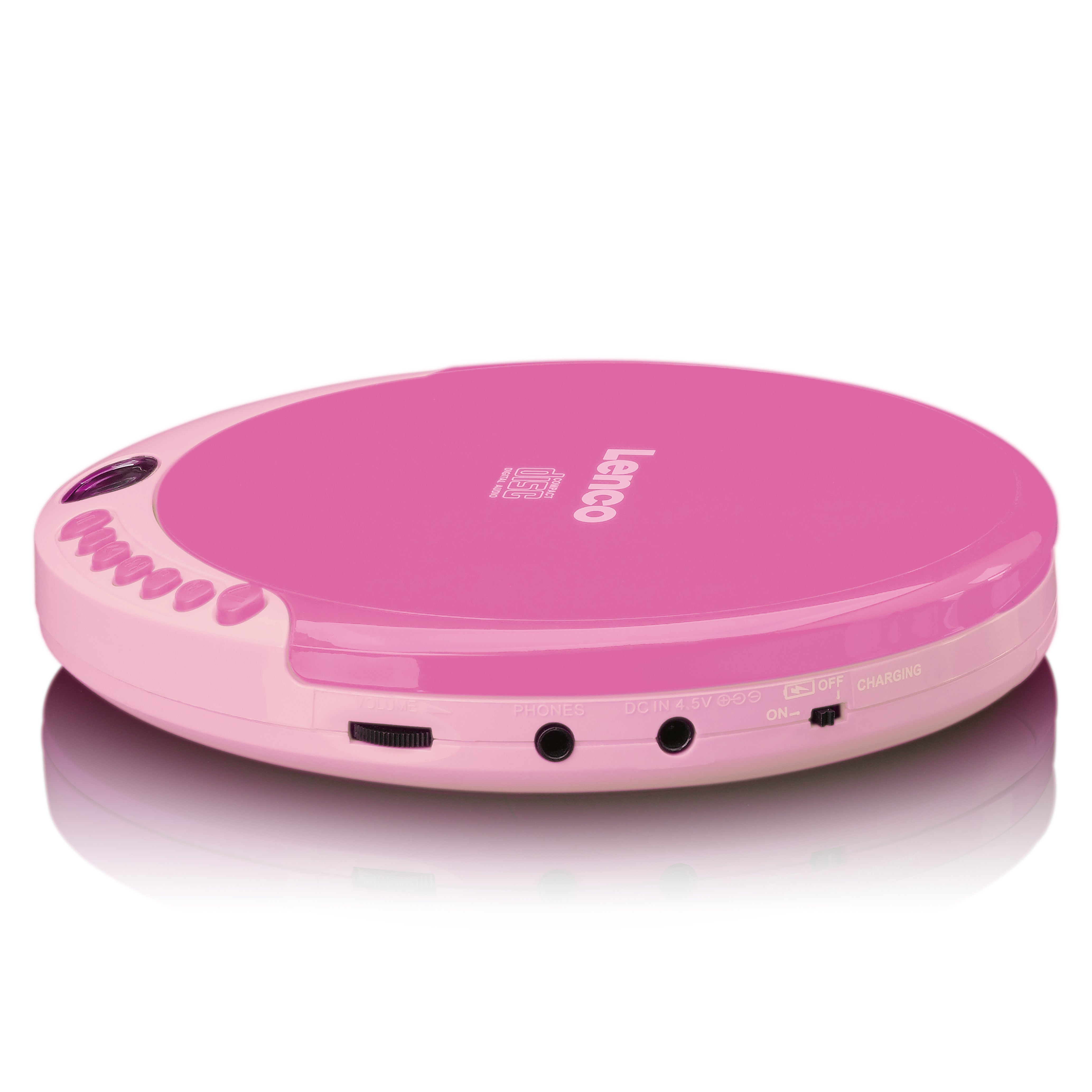 LENCO CD-011PK - Portable CD player - Pink