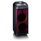 LENCO - PA-260BK - PA with full front LED lighting and disco ball