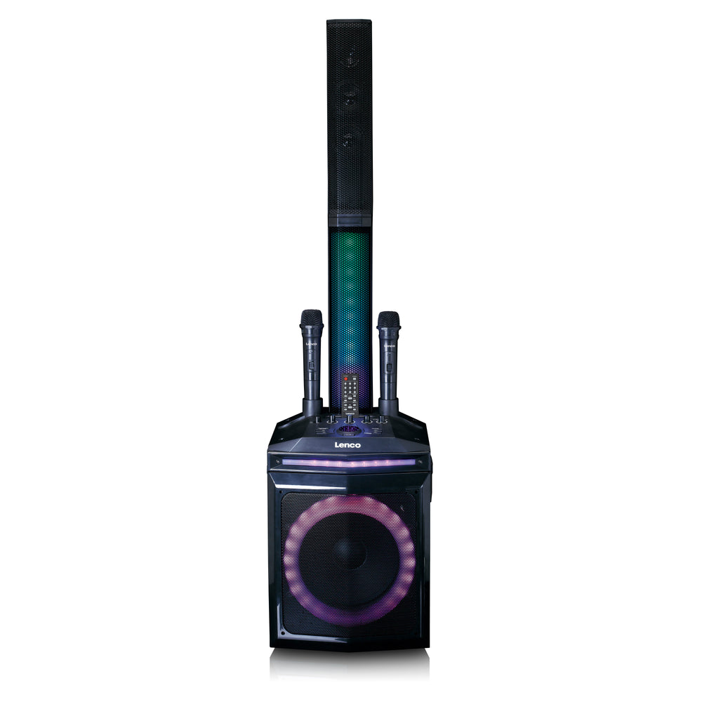 LENCO - PA-220BK - PA with subwoofer and detachable tweeter column