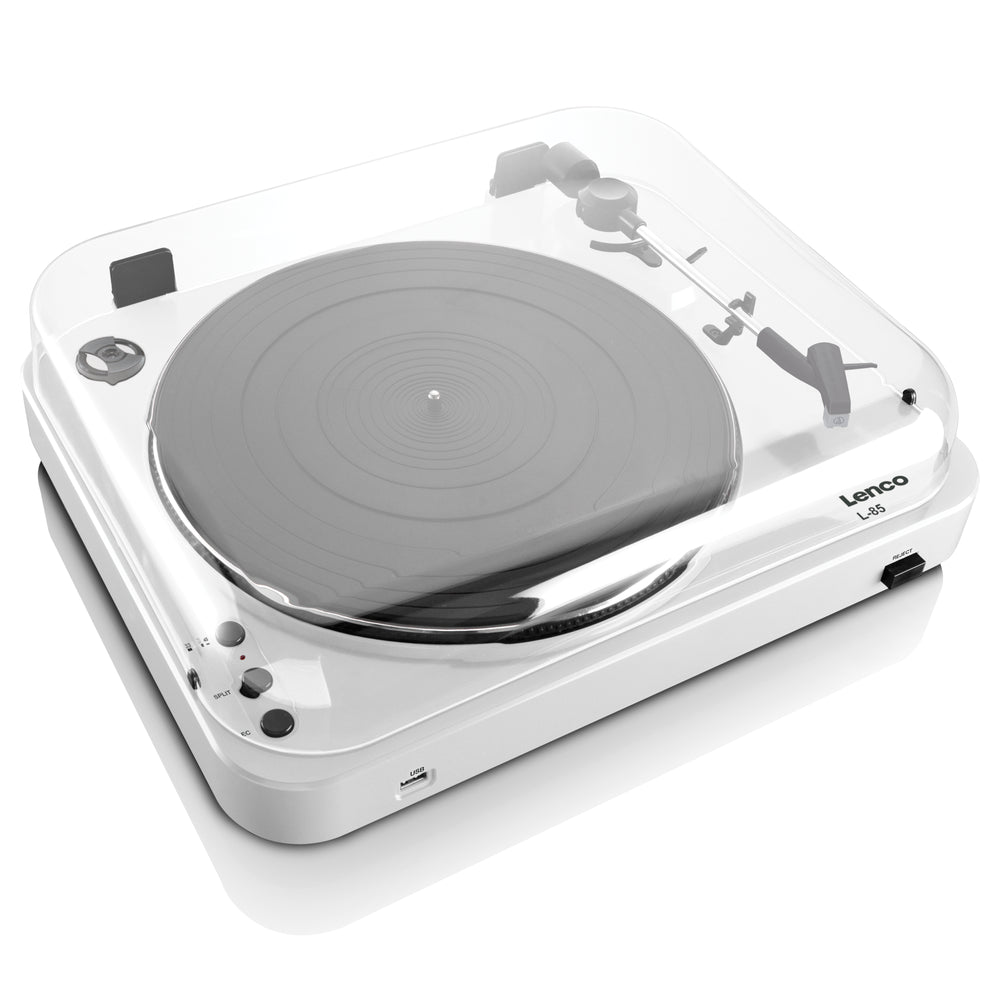 LENCO L-85 White - Turntable with USB direct encoding - White