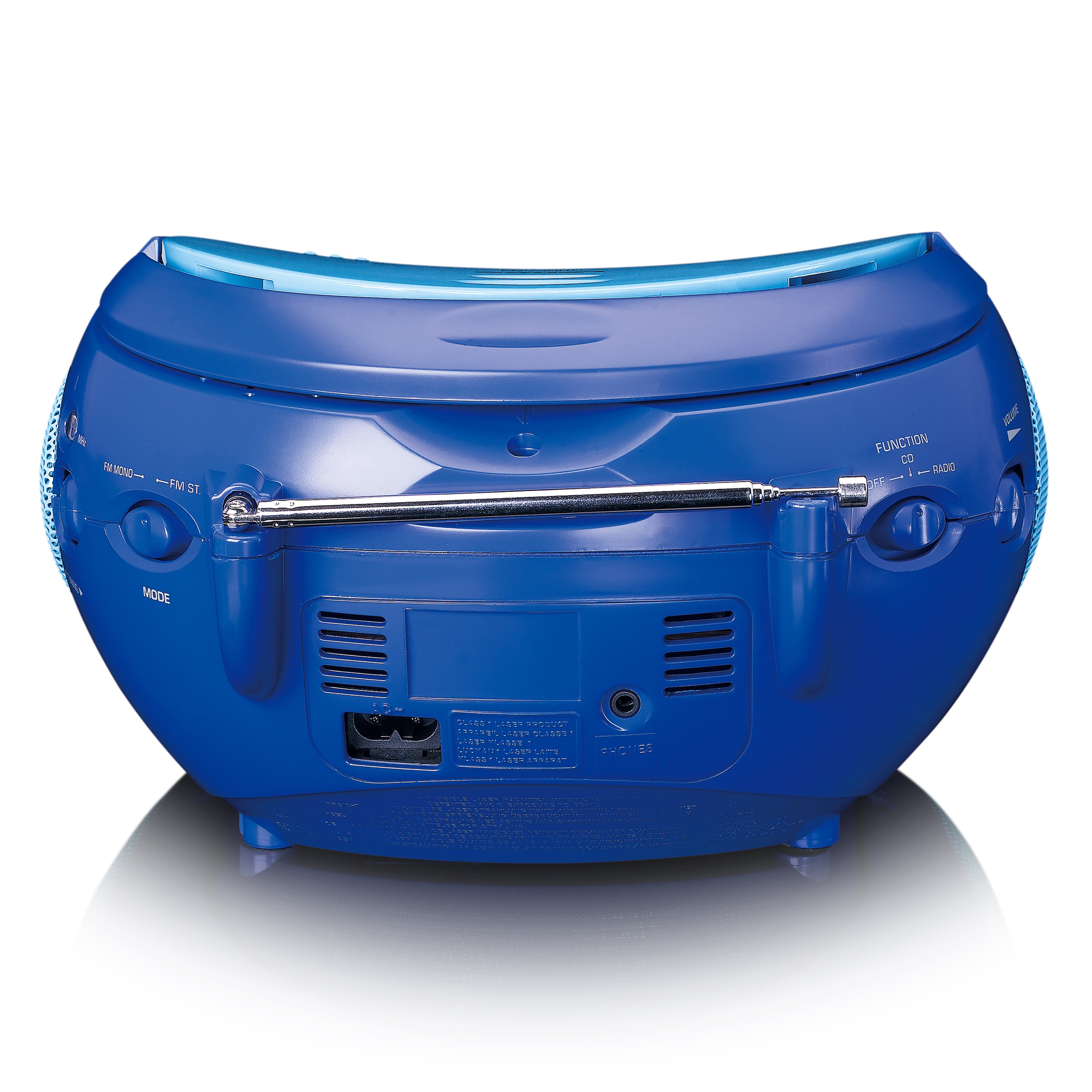 LENCO SCD-24BU kids UK - Portable stereo FM radio with CD player - Blue