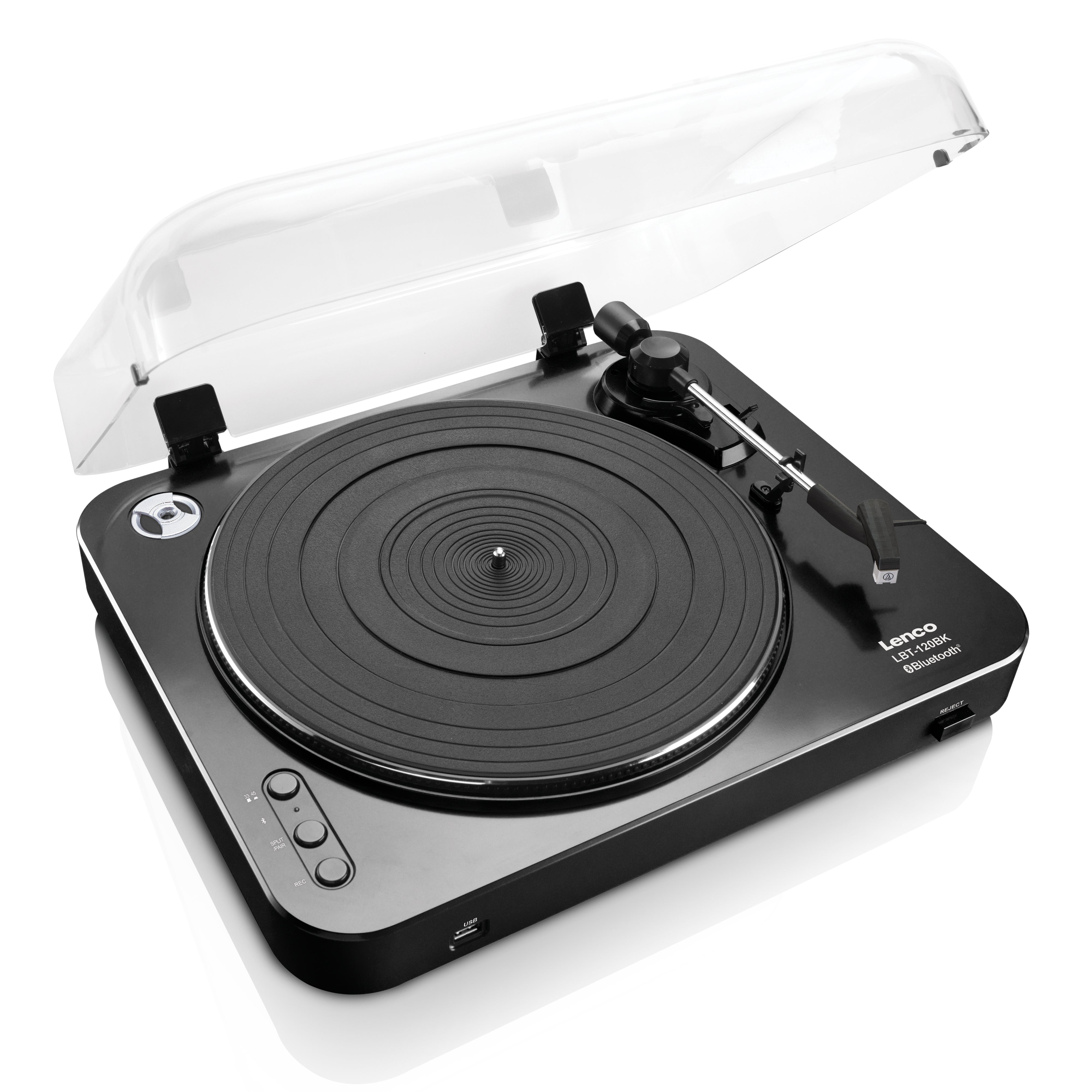 LENCO LBT-120BK - Turntable with direct encoding and Bluetooth® - Black