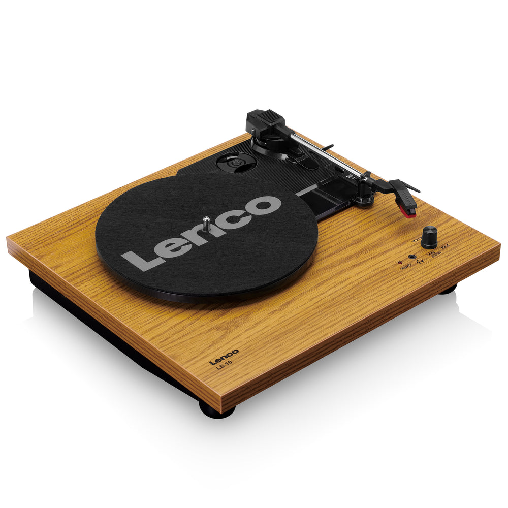Lenco LS-10WD - Turntable with built-in speakers - Wood