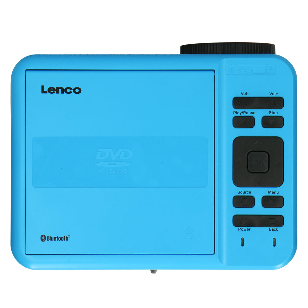 LENCO LPJ-500BU UK - LCD Projector with DVD player and Bluetooth® - Blue