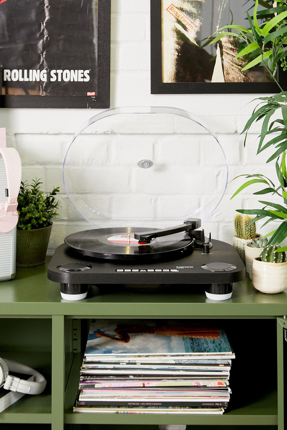 Lenco LS-40BK - Turntable with built-in speakers - Black
